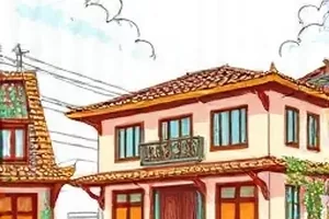 《白露为霜》剧照，清晨草叶上凝结的露水微距画面